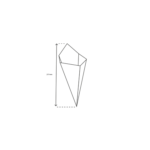 Klika - Puntzakken 12.8x21.7cm karton BIO | 200 stuks