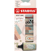 STABILO -  BOSS MINI naturevibes markeerstift, geassorteerde kleuren, blister van 5 stuks