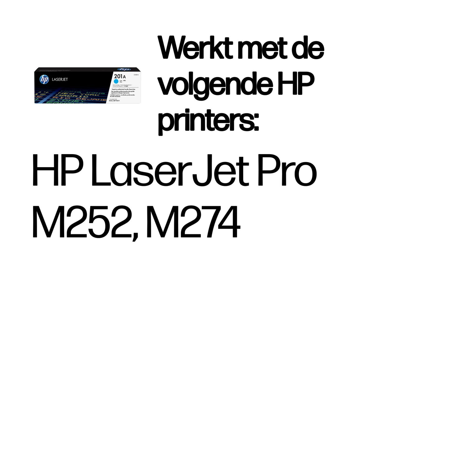 HP - Cartouche toner cf401a 201a bleu