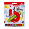 Bruynzeel - Wax Crayon Kids set de 8 pièces assorties