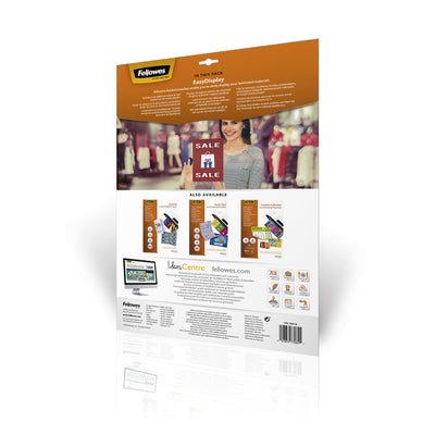 Fellowes - pochettes de plastification Admire EasyDisplay, autocollantes, Enhance80, ft A3, paquet de 25