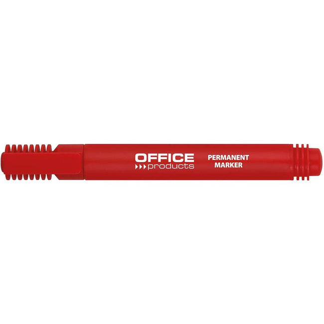 Office Products -   permanent marker 1-3 mm, rond, rood