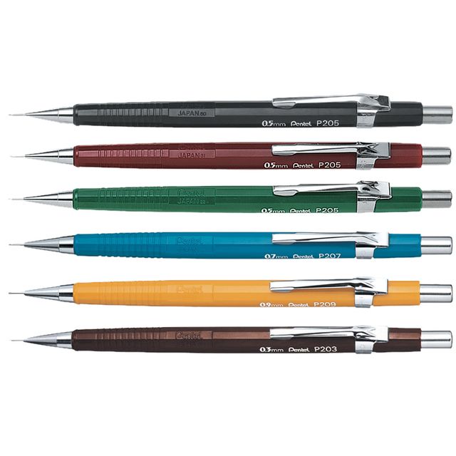 Pentel - Porte-mine P203 2B 0.3mm marron