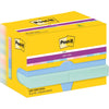 Post-it Super Sticky – Notes Soulful, 90 Blatt, 47,6 x 47,6 mm, Packung mit 12 Blöcken