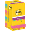 Post-it Super Sticky -   Notes Carnival, 90 vel, ft 76 x 76 mm, pak van 12 blokken