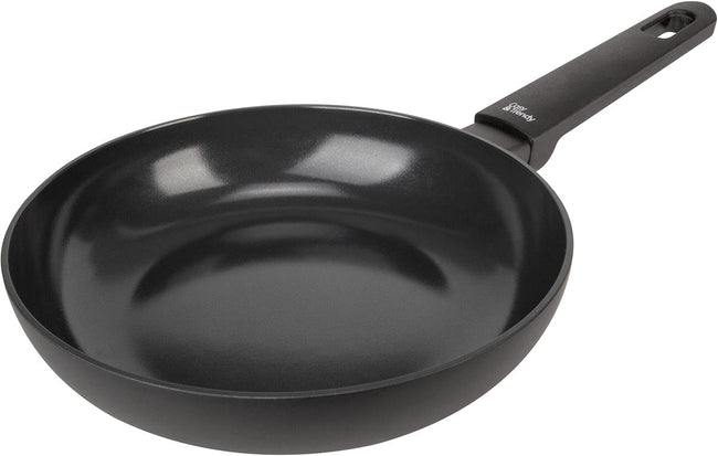 Gemütlich - gemütlicher trendiger Schwarzer Braadpan, 20 cm, schwarz