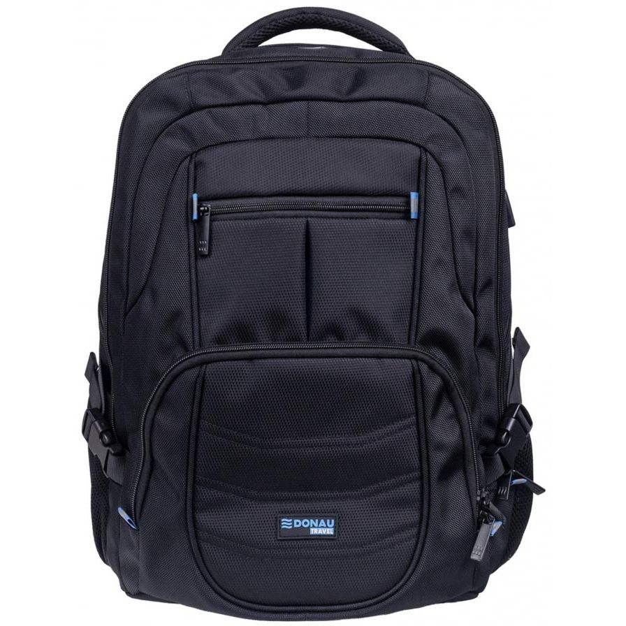 DONAU TRAVEL - Rucksack Amsterdam, 35 l, 17 Zoll, schwarz