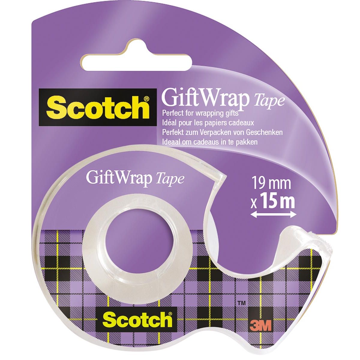 Scotch - Papier Cadeau e ft 19 mm x 15 m, sous blister