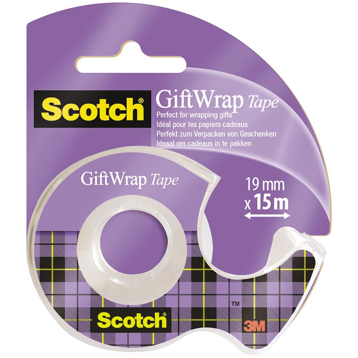 Scotch - enveloppe cadeau E ft 19 mm x 15 m, sur blister