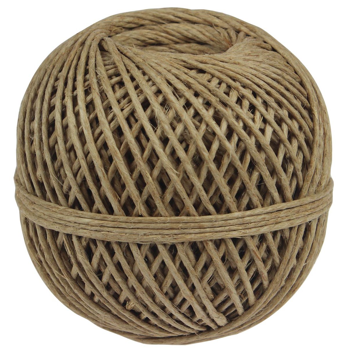 Klika - Corde cordelette en lin composée de 3 torons, pelote de 140 g, +/- 65 m