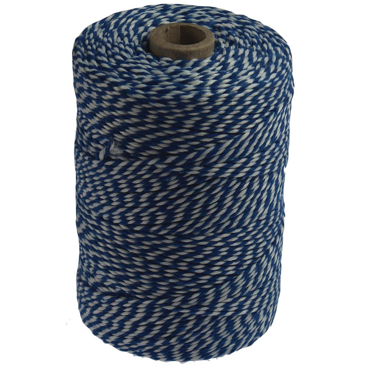 Klika -  Katoentouw, blauw-wit, klos van 200 g, ongeveer 250 m