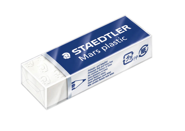 Staedtler - Gomme 52650 65x23x10mm crayon blanc