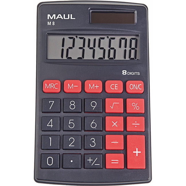 Maul - calculatrice de poche M8, noir