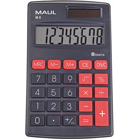 Maul - calculatrice de poche M8, noir