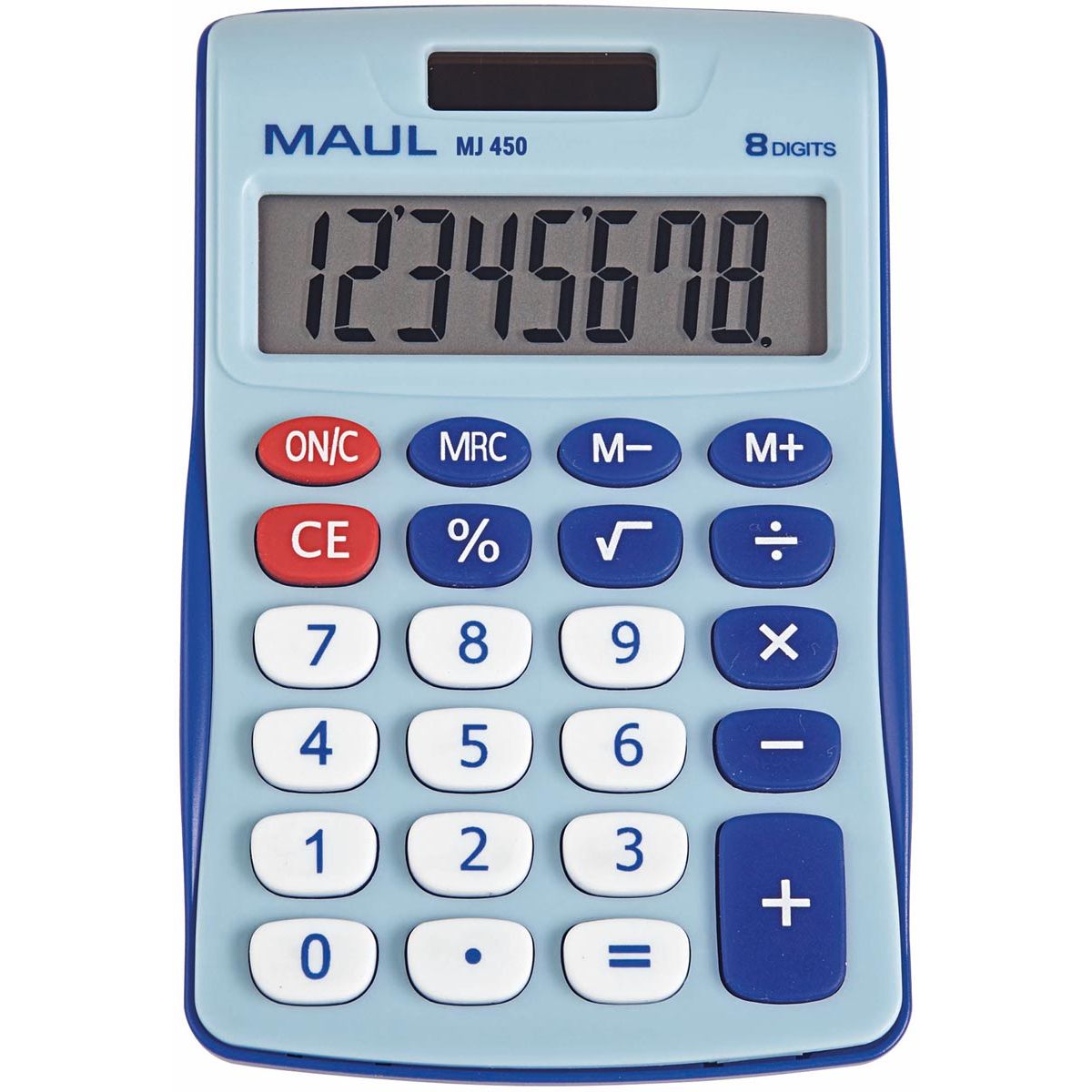 Maul - calculatrice de bureau MJ 450, junior, bleu clair