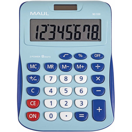 Maul - Calculatrice de bureau MJ 550, junior, bleu clair