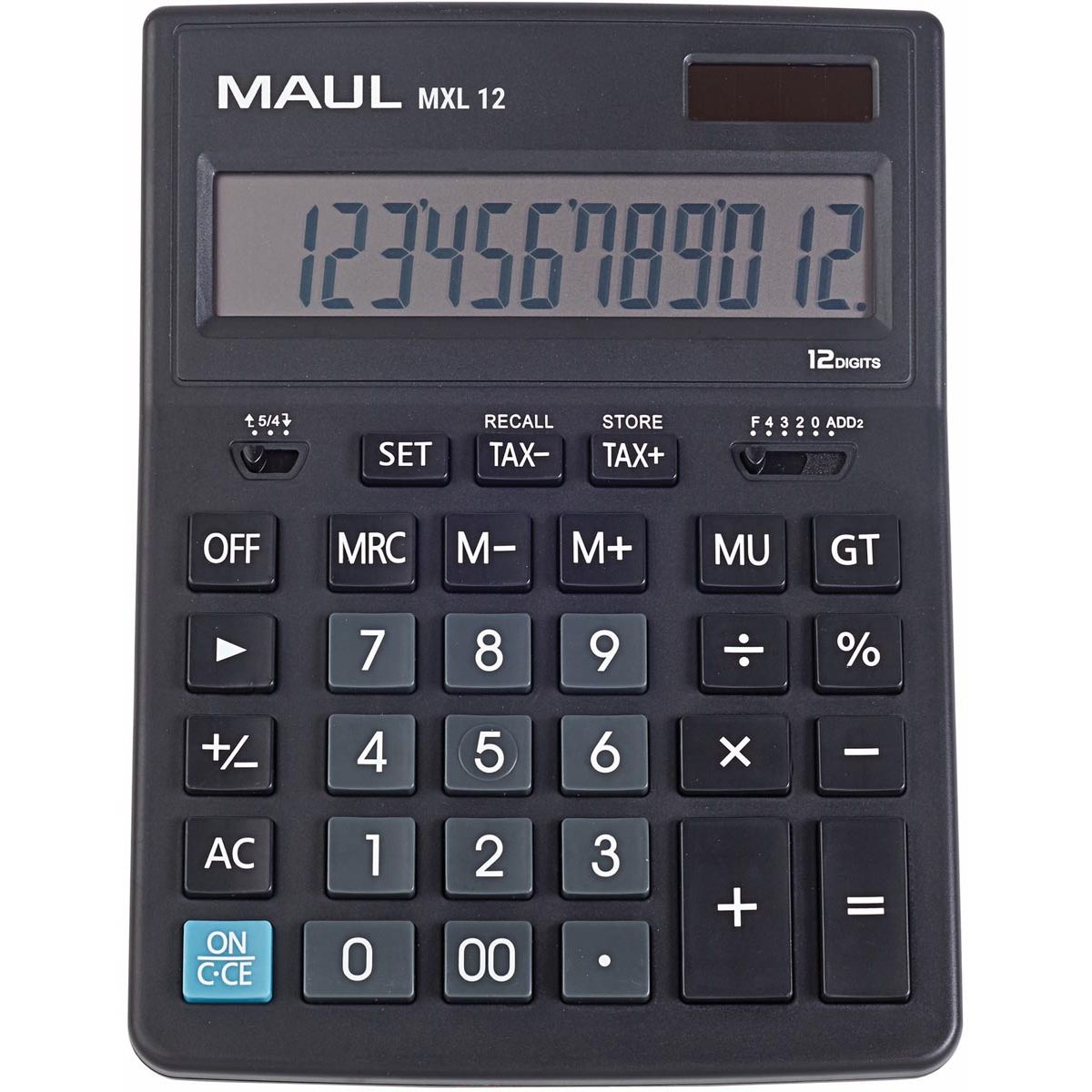 Maul -  bureaurekenmachine MXL 12, zwart