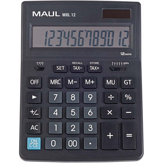 Maul - bureaurekenmachine MXL 12, zwart