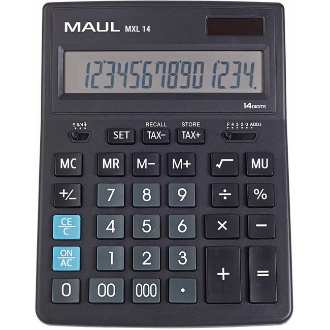 Maul -  bureaurekenmachine MXL 14, zwart