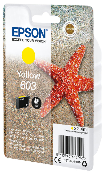 Epson - Cartouche d'encre 603 T03U4 jaune