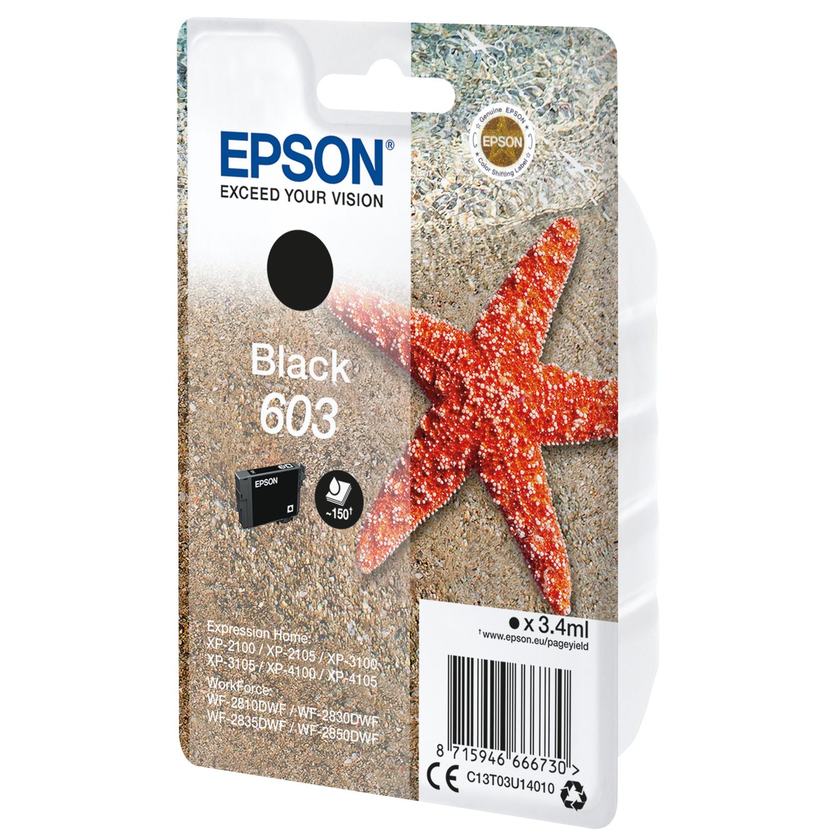 Epson -  Singlepack Black 603 Ink