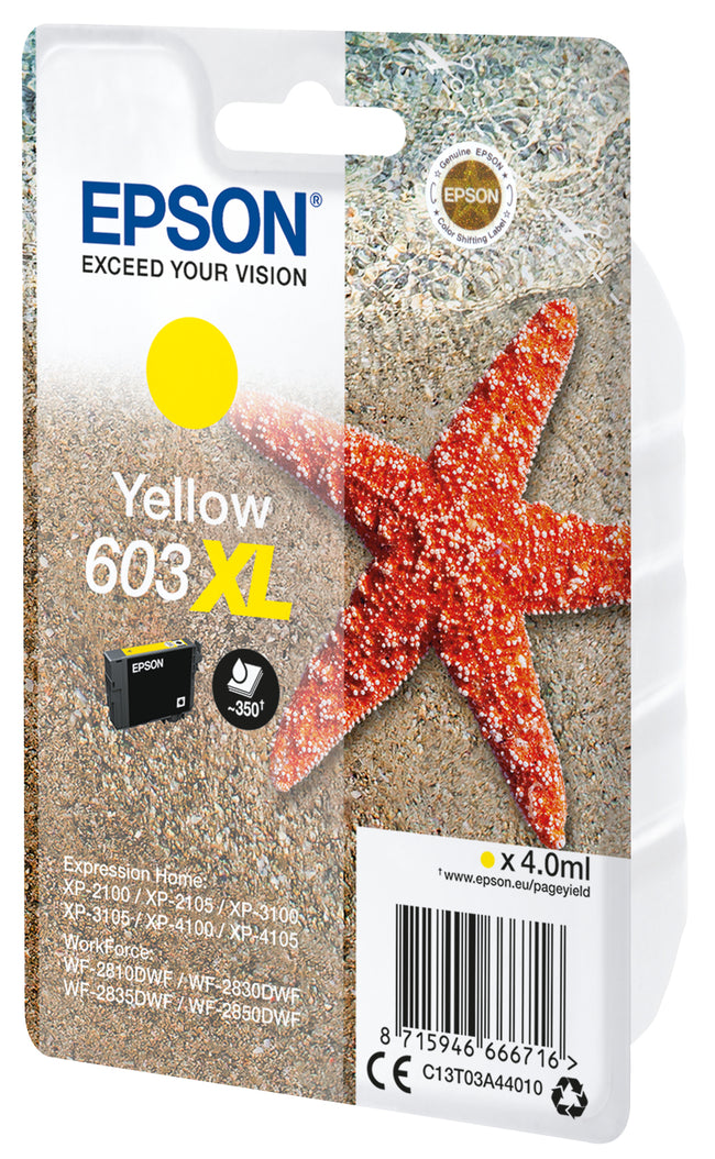 Epson - Cartouche d'encre 603XL T03A4 jaune