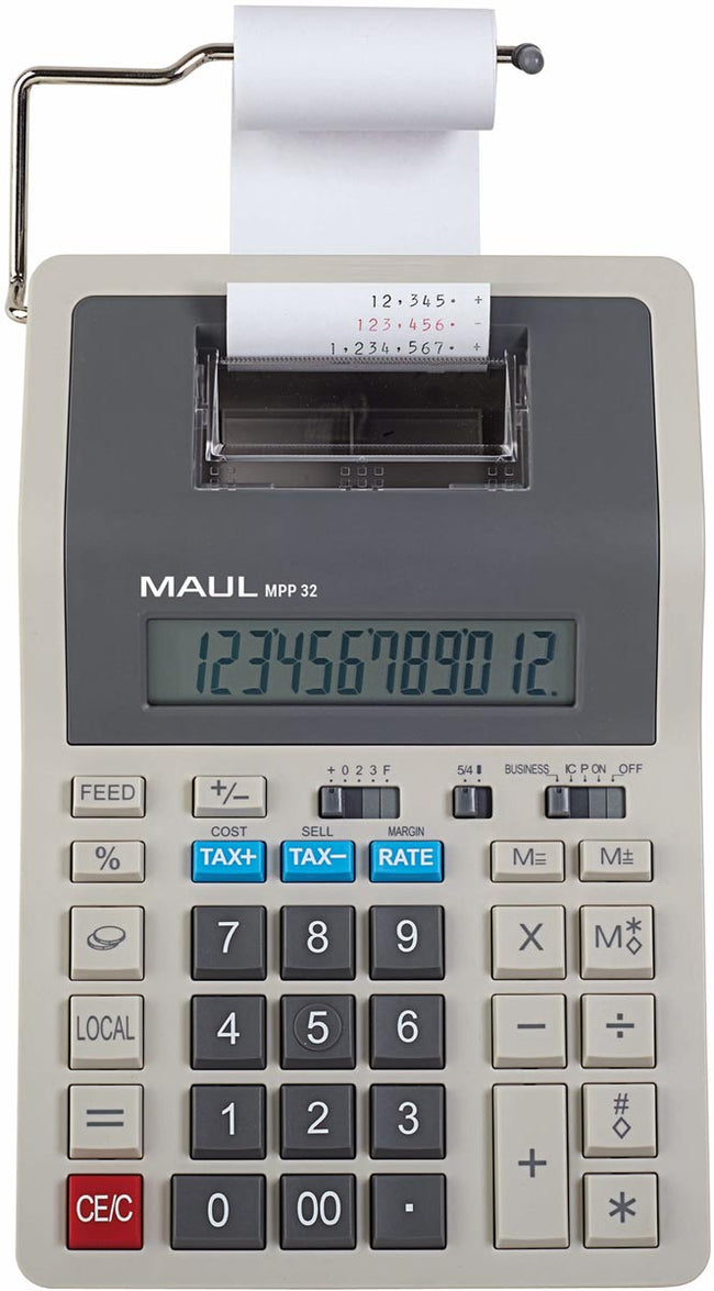 Maul - calculatrice de bureau avec rouleau de comptage MPP 32