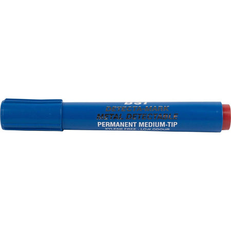 BST -   detecteerbare permanente marker voedingsindustrie rood doos van 10 stuks