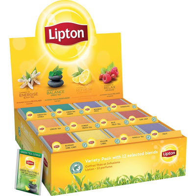 Lipton - Coffret assortiment de thés 12x15 pièces