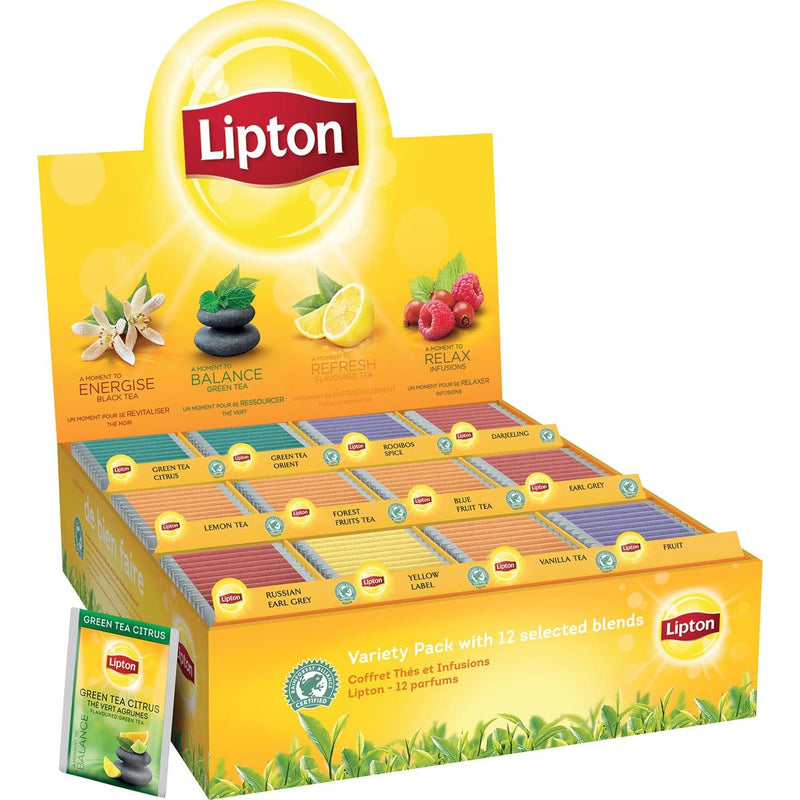 Lipton - Coffret assortiment de thés 12x15 pièces