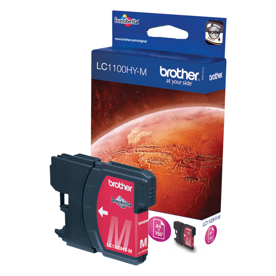 Brother -  LC1100HYM inktcartridge 1 stuk(s) Origineel Hoog (XL) rendement Magenta