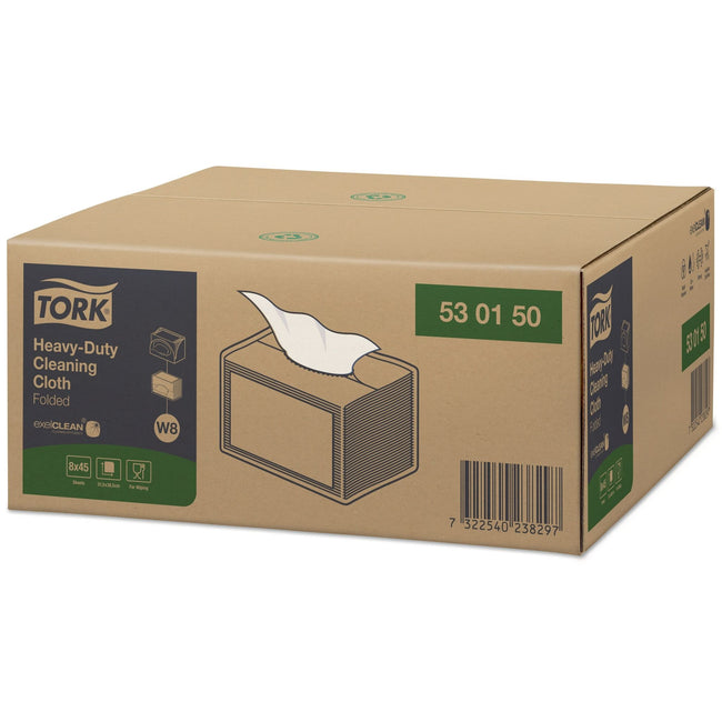 Tork -  Reinigingsdoek w8 premium heavy duty wit