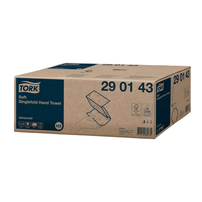 Tork -  Handdoek h3 advanced 2laags 226x230mm wit
