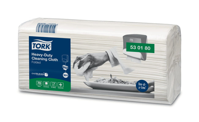 Tork -  Reinigingsdoek w4 gevouwen wit 530180