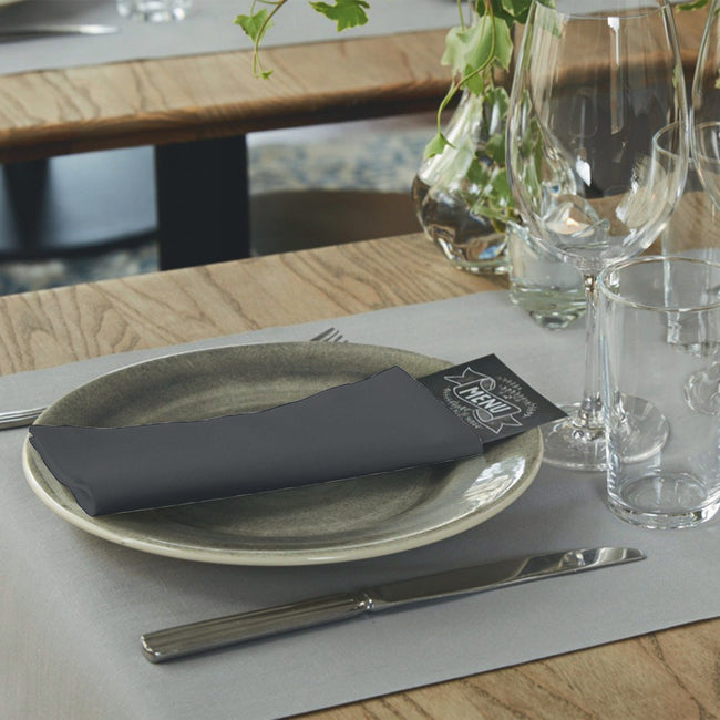Tork -  Dinerservet linstyle premium zwart 478196