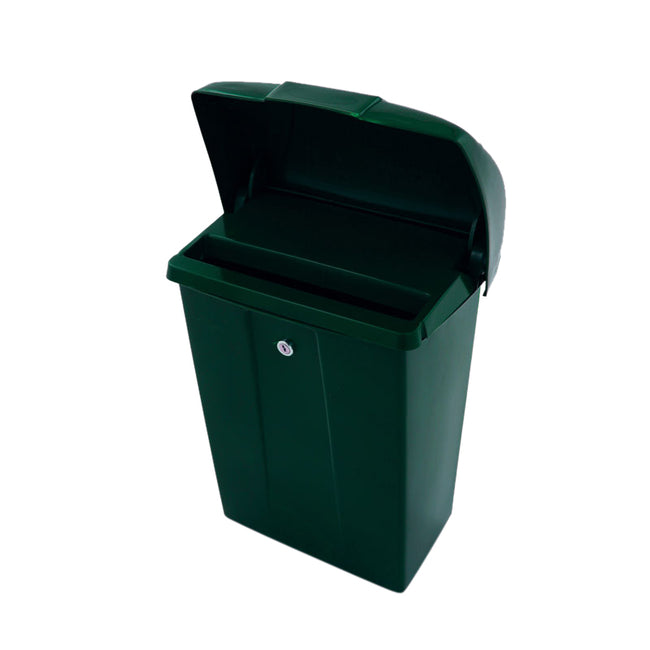 Vepa Bins -  Brievenbus met klep kunststof groen