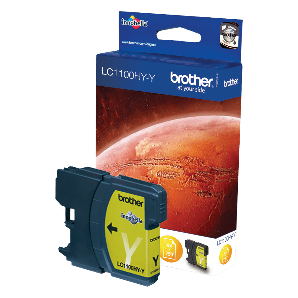 Brother -  LC1100HYY inktcartridge 1 stuk(s) Origineel Hoog (XL) rendement Geel