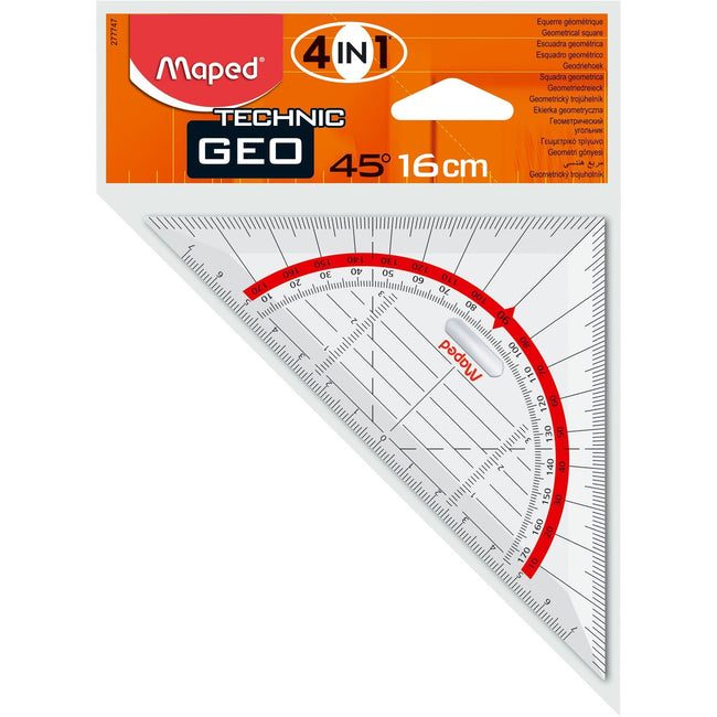 Maped - Geodriehoek Technic 16cm | 10 Stück