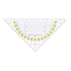 Aristo - Geodriehoek 1552 160mm transparent avec bord jaune
