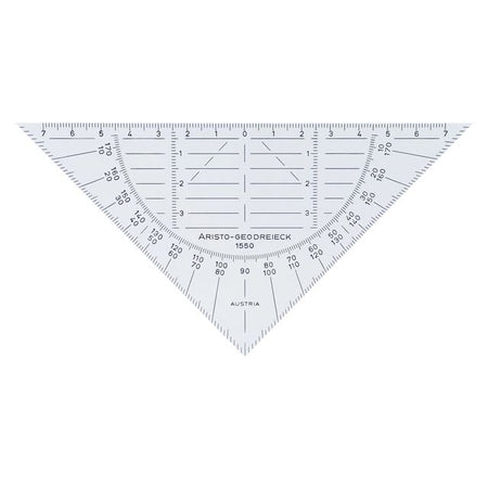 Aristo - Geodriehoek 1550 160mm flexible transparent