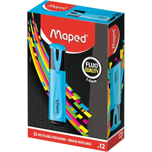 Maped -  markeerstift Fluo'Peps Classic blauw