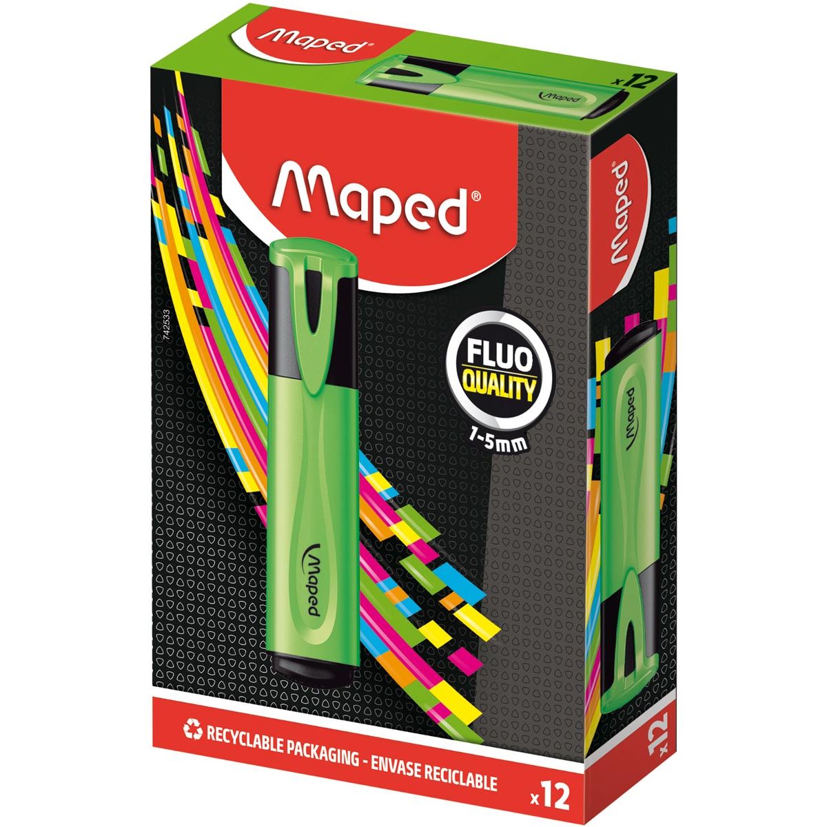 Maped -  markeerstift Fluo'Peps Classic groen