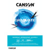 Canson - Papier aquarelle Graduate Aquarelle 20 feuilles 250gr A5 blanc naturel | 5 pièces