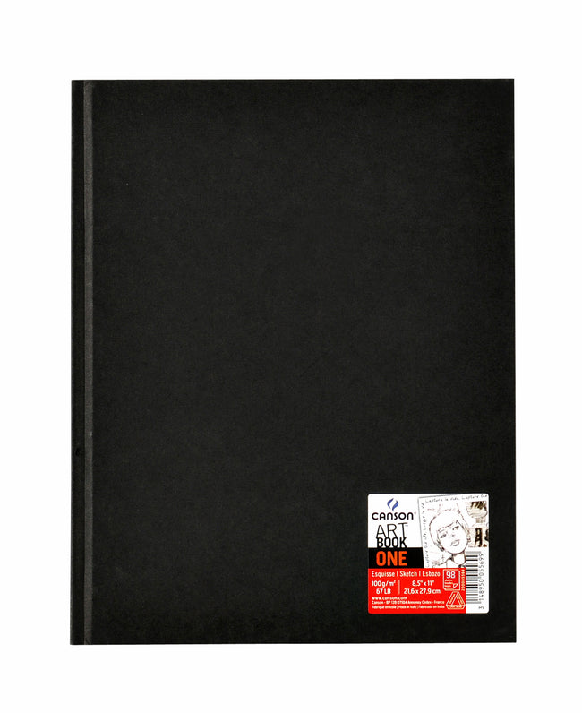 Canson - Sketchbook Art Book One couverture rigide 98 feuilles 100gr 216x279mm blanc | 6 pièces