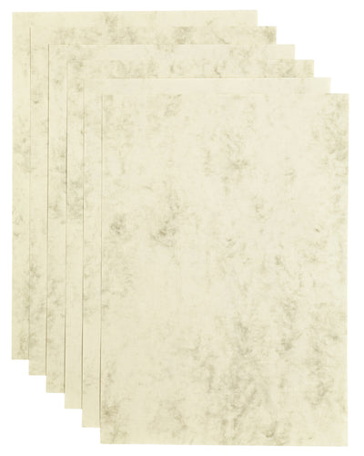 Papicolor - Kopierpapier A4 90gr 12 Blatt Marmor Elfenbein