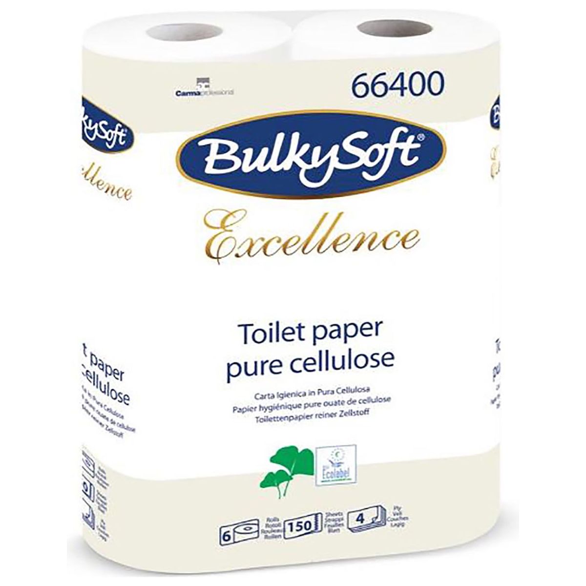 Bulkysoft - Bulkysoft Excellence toiletpapier, 4-laags, 150 vel, pak van 6 rollen