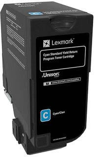 Lexmark - Retour Programme Toner CS72X, 7 000 pages, OEM 74C2SC0, Cyan