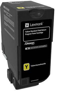 Lexmark - Retour Programme Toner CS72X, 7 000 pages, OEM 74C2SY0, GEEL