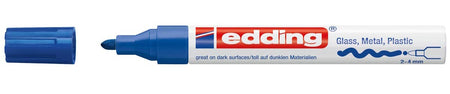 Edding - marqueur peinture brillante e-750 CR bleu