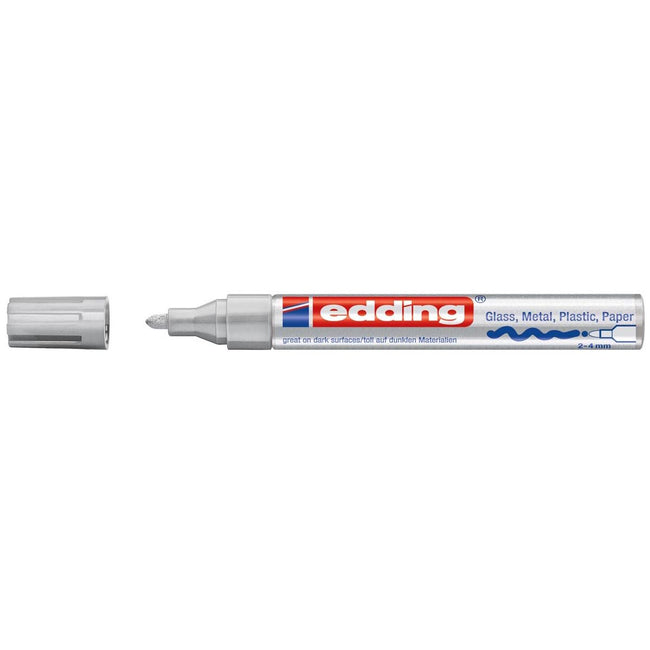 Edding - marqueur peinture brillante e-750 CR argent